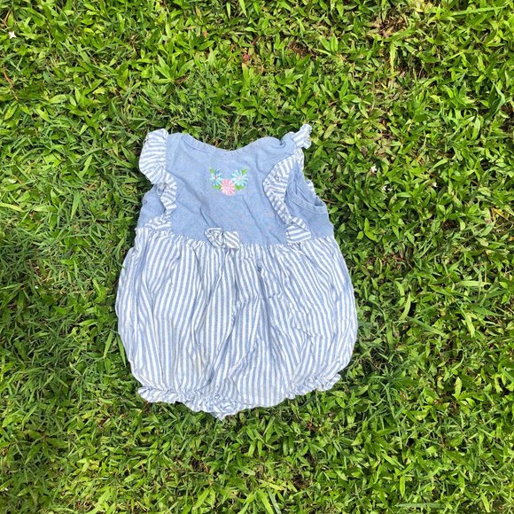Denim Striped Onesie - Picture 1 of 1